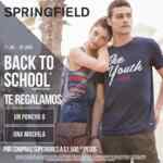 Promoción Springfield Regreso a Clases: Poncho o mochila gratis en la compra de $1500