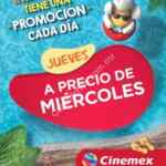 Promoción Verano Cinemex: Boletos a precio de miércoles todos los jueves