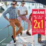 En Sears 2x1 en ropa casual para caballeros del 7 al 14 de julio