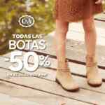 50% en el segundo par de botas en C&A