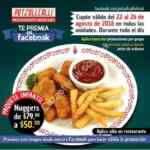 Cupón Potzollcalli: Paquete infantil de Nuggets a $50 pesos