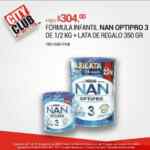 City Club: Compra la Fórmula Infantil NAN OPTIPRO de 1/2kg y llévate una lata de 350g