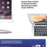 Por Inauguración 15% de descuento en la nueva iShop Parque Tezontle o hasta 24 meses sin intereses.