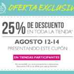 Cupón Body Shop 25% de descuento en toda la tienda del 12 al 14 de agosto