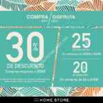 Promoción The Home Store Compra más disfruta más: Hasta 30% de descuento directo en artículos seleccionados