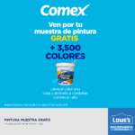 En Lowes muestra de pintura Comex Vinimex Total Gratis (más de 3,500 colores)