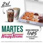 Martes de Krispy Kreme: 2x1 en bebidas y docena compartida a $145