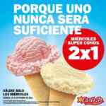 Súper conos al 2x1 los miércoles en Carls Jr participantes