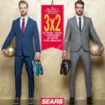 En Sears 3x2 en trajes, pantalones y sacos para caballero