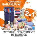 Ofertas Temporada Naranja (antes Julio Regalado 2016): 2x1 en departamento de blancos