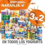 Ofertas Temporada Naranja (antes Julio Regalado 2016): 3x2 en todos los yoghurts del 1 al 4 de agosto