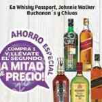 En Soriana 2x1½ en whiskys Buchanans, Chivas Regal, Johnnie Walker y Passport Scotch