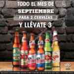 3x2 en cervezas en restaurantes El Diez durante septiembre