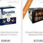 Súper Ahorro Superama: Cerveza combo 8 pzas de fiesta, león, montejo y pacífico (precio unitario $98.99) 2 x $119, Cerveza clara Coronita 12 pzs (precio unitario $100) 2 x $119