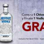 En Bodegas Alianza vodka Absolut GRATIS en la compra de un whisky Chivas Regal