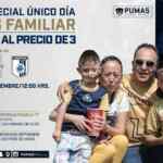 4x3 en boletos para el partido Pumas vs. Querétaro