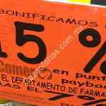 En Farmacias de la Comer 15% de bonificación en puntos Payback