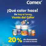 Venta de color Comex: 20% de descuento en toda la tienda del 2 al 5 de septiembre