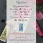 Crema de manos Crabtree & Evelyn Gratis por seguirlos en redes sociales