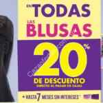 20% de descuento en todas las blusas en Suburbia del 2 al 5 de septiembre