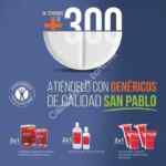 En Farmacias San Pablo 2x1 en material de curación seleccionado