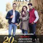 Inauguración Mens Fashion Mundo E: 20% de descuento en toda la tienda y 12 meses sin intereses