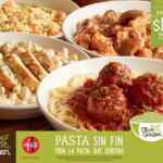 Promoción Olive Garden Pasta Sin Fin: toda la pasta, sopa o ensaladas ilimitadas por $129