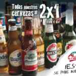 Todas las cervezas al 2x1 hoy en restaurantes Chazz