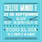 Promoción inauguración Cielito Querido Mundo E: 2x1 en bebidas en la compra de un alimento el 22 de septiembre