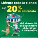 Promoción Comex: 20% de descuento en toda la tienda del viernes 30 de septiembre al domingo 2 de octubre