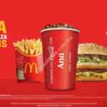 Promoción vasos Coca-Cola McDonalds: vaso personalizado GRATIS si agrandas tu combo