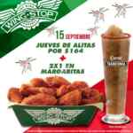 Promociones Wingstop 15 de septiembre: Jueves de alitas y 2x1 en margaritas