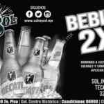 En Salón Sol cervezas al 2x1 de lunes a domingo