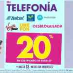 En Suburbia 20% en certificado de regalo en toda telefonía