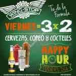 En Wingstop los viernes 3x2 en cervezas y copeo