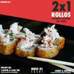 2x1 en rollos en Nikkori Sushi Calzada del Valle de 1:00 a 4:00 PM de lunes a jueves