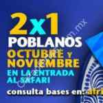 En Africam Safari 2x1 durante octubre y noviembre para los habitantes de Puebla