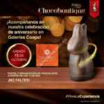 Promoción de Aniversario Chocoboutique Turín Galerías Coapa: Degustación de chocolate y pastel gratis hoy sábado