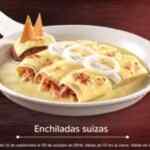 Promoción Clásicos de la semana Vips: Enchiladas suizas, molletes o pay de limón por $50 c/u