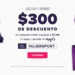 Cupón Innovasport $300 de descuento en compras de ropa y calzado para mujer