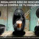Cupón Nescafé Dolce Gusto de $350 de descuento en la compra de una máquina