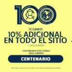 Cupón Centenario Club América: 10% de descuento en toda la tienda oficial
