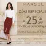 Días especiales Marsel: 25% de descuento en todas las boutiques