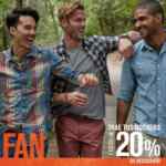 En Dockers 20% de descuento al ir vestido con una prenda Dockers