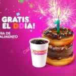 Promoción Dunkin Donuts 1º Aniversario: café GRATIS en la compra de cualquier alimento