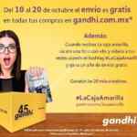 Envío gratis en gandhi.com.mx hasta el 20 de octubre
