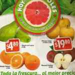 Folleto Hoy es Miércoles de Plaza 4 y 5 de octubre: naranja y chayote $4.80, manzana starking y golden $19.80
