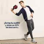En GAP 30% de descuento llevando un outfit con 3 prendas diferentes