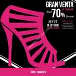 Gran Venta de Calzado Steve Madden: Hasta 70% de descuento este 26 y 27 de octubre