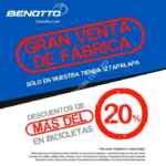 Gran Venta de Fábrica Benotto Iztapalapa: Descuentos del más de 20% en bicicletas